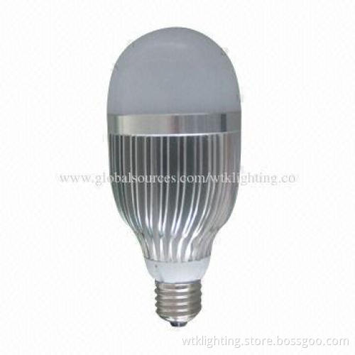 9W E27 B22 LED Bulb, 50,000-hour Lifespan, AC 85-265V, Bridgelux/Epistar/EpiLEDs Chips